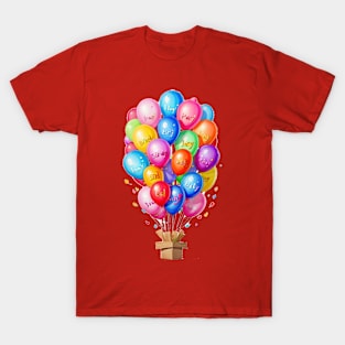 baloons and party T-Shirt